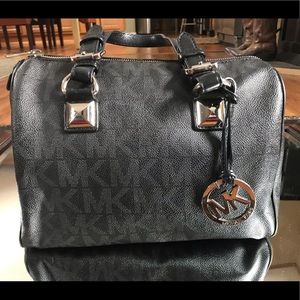 Michael Kors Grayson PVC Medium Signature Satchel